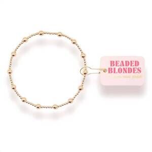 NEW BEADED BLONDES women's lively bracelet in gold